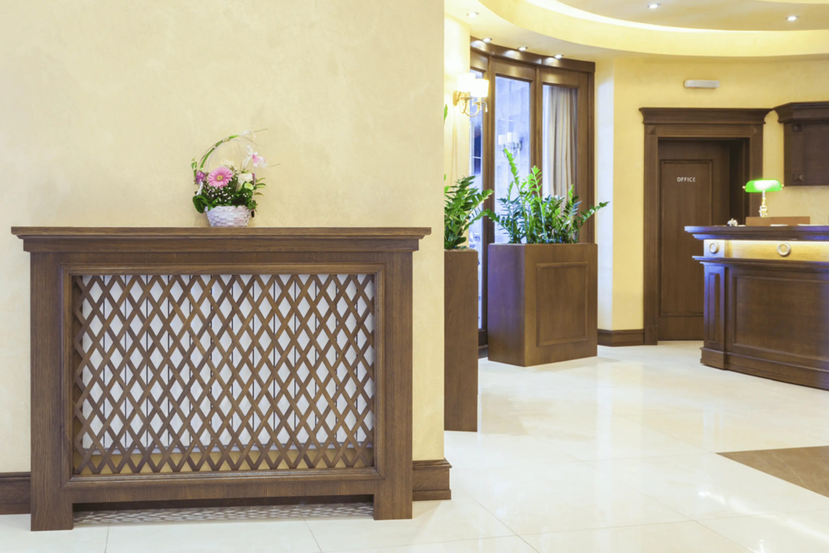 Traditional Styled Radiator Cover In Home Space